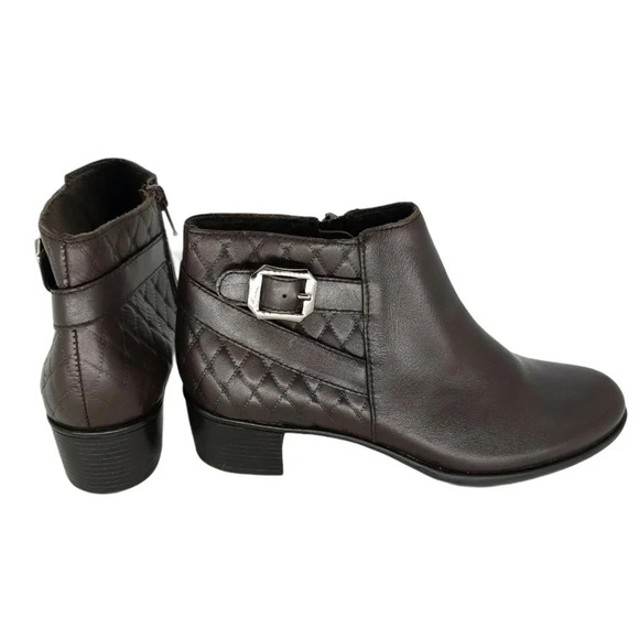 Munro Shoes - Munro Ankle Boots Bootie Jolynn Quilted Stack Block Heel